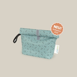 ROLLUP WETBAGS®, S, Liebes von Priebes, WETBAG, Windeltasche, Wickeltasche, Wechselkleidung Beutel, Nasstasche, wasserabweisend, heide