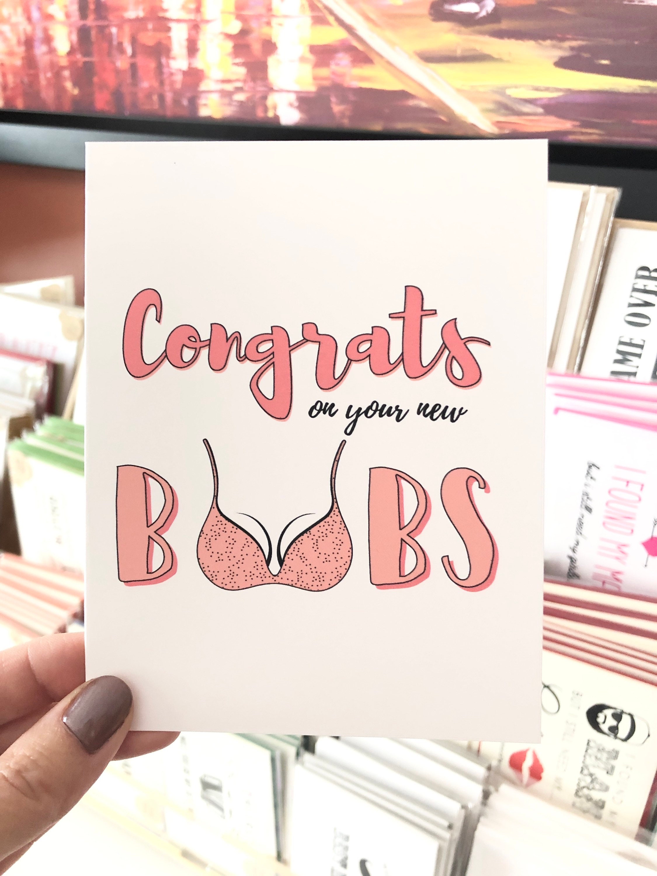 Congrats on Your New Boobs Card Congrats on the Boob Job Gift Breast  Implants Gift for Her Breast Augmentation New Tits Big Boobs -  Canada