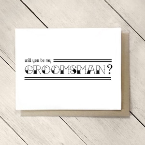 Will You Be My Groomsman, Groomsman Proposal Card, Be My Best Man Proposal Card, Groomsman Gift, Best Man Proposal Gift Box Card