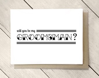 Will You Be My Groomsman, Groomsman Proposal Card, Be My Best Man Proposal Card, Groomsman Gift, Best Man Proposal Gift Box Card