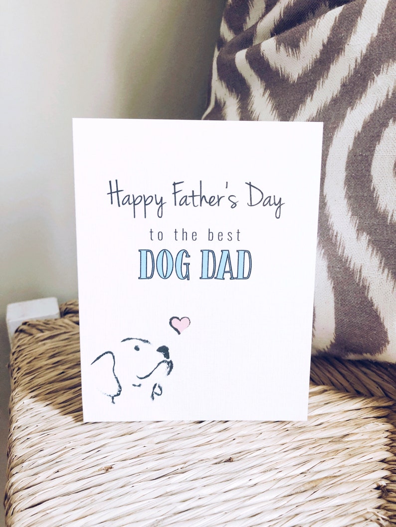 Happy Father's Day Card From the Dog Dad Father's Day - Etsy
