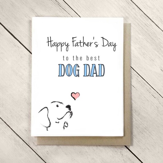 Happy Father's Day Card From the Dog Dad Father's Day - Etsy