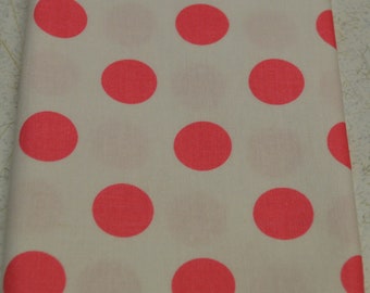 9" x 9" Pink and White Polka Dot Pocket Square