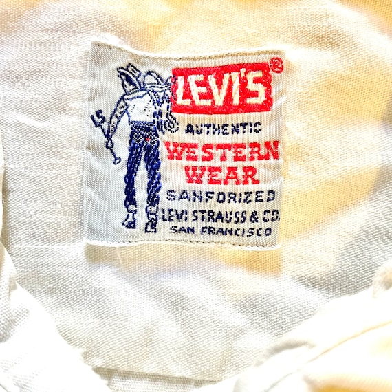 Rare Vintage 40’s 50’s Levi’s Western pearl snap … - image 2