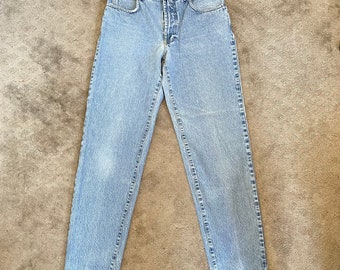 Sexy Vintage Versace High waisted light wash denim jeans Sz 32” W
