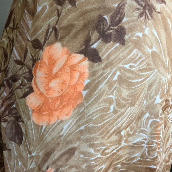 True Vintage Nylon Sheer flowey Floral Day Dress … - image 6