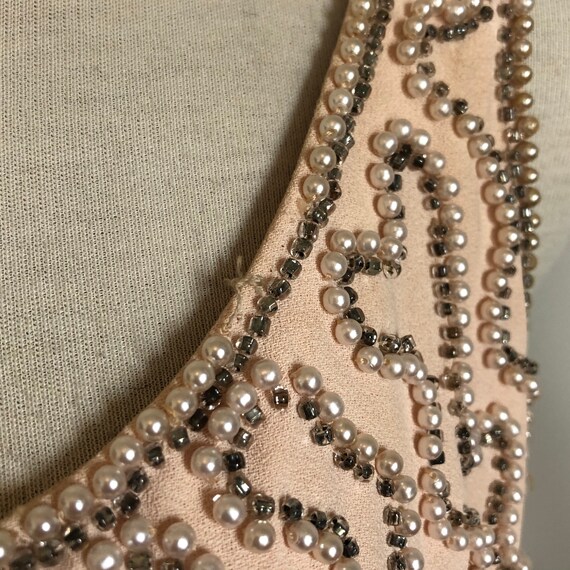 Fabulous Vintage 60’s Diamonds & pearls beaded go… - image 7