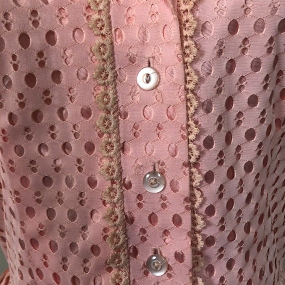Pretty in Pink Classic 50's Vintage Shirt waist P… - image 5