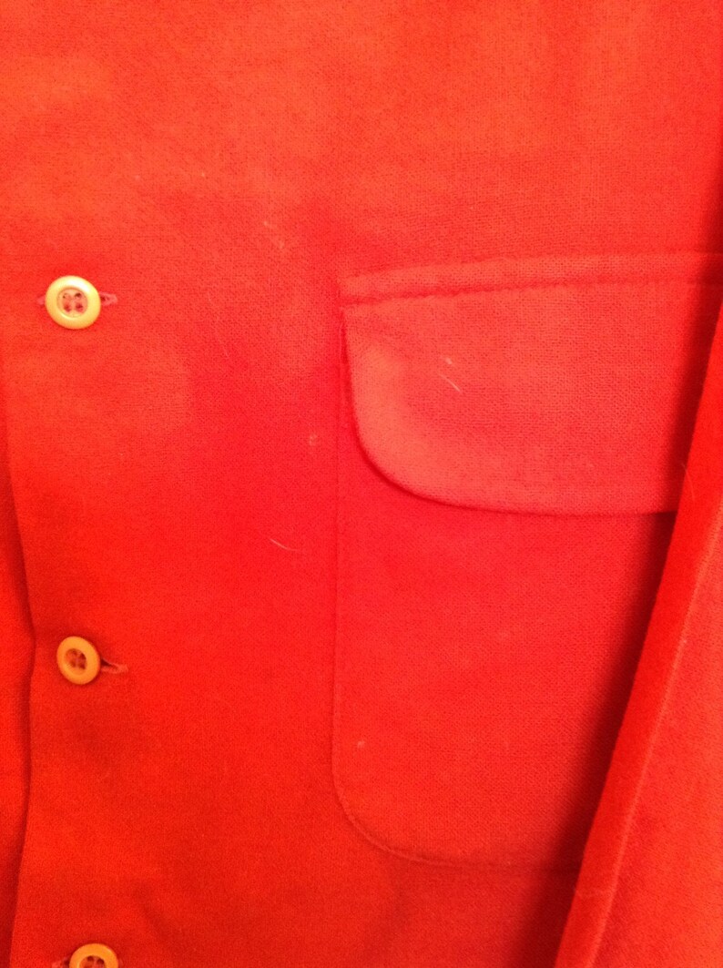 Vintage Pendleton woolen mills winter Christmas Red Workwear shirt Sz XL image 2