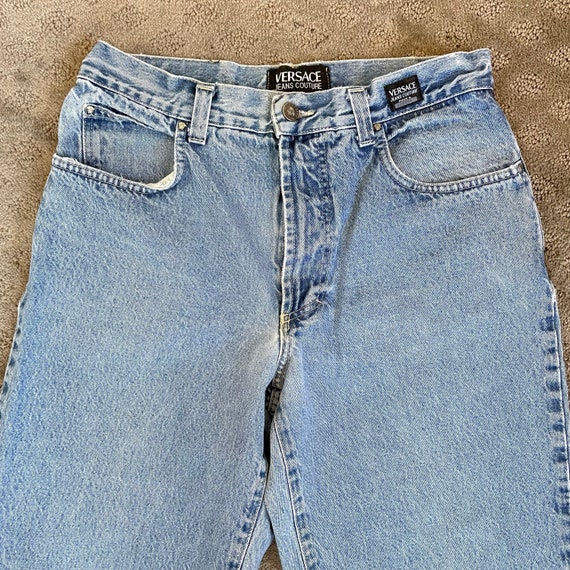 Sexy Vintage Versace High waisted light wash deni… - image 3