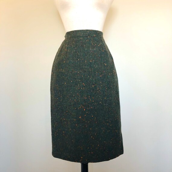 Vintage 80’s VALENTINO Fleck Tweed Skirt Sz 26” W
