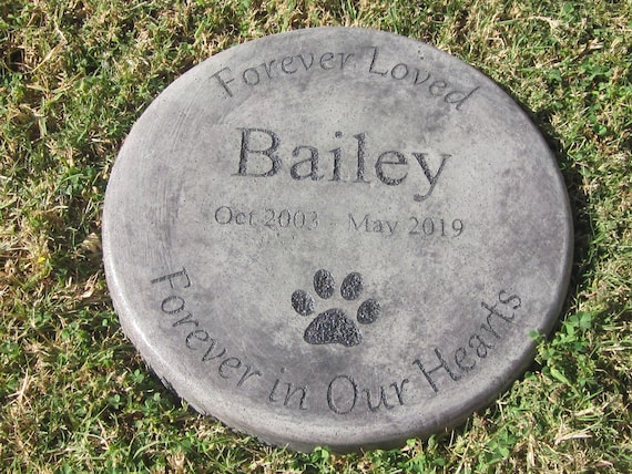 Engraved Pet Memorial 11" D  'Forever Loved / Forever in Our Hearts (Select 13 different Images)