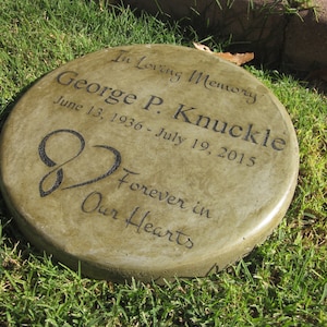 Memorial & Tribute Stone 11 inch In Loving Memory / Forever in Our Hearts