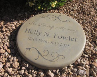 Custom Engraved Memorial & Tribute Stone 11 inch In Loving Memory