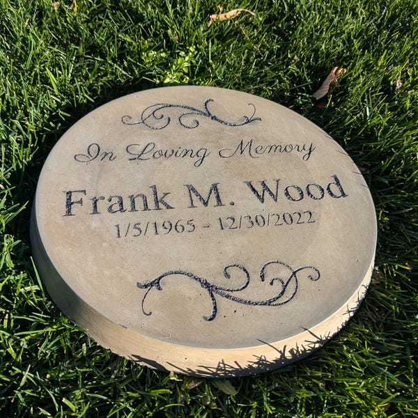 Custom Engraved Memorial & Tribute Stone 11 inch In Loving Memory