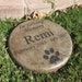 Custom Engraved Pet Memorial Stone 7.5' Diameter 'In Loving Memory' 