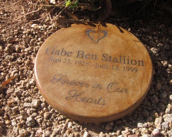 Custom Engraved Memorial & Tribute Stone 11 inch Forever in Our Hearts