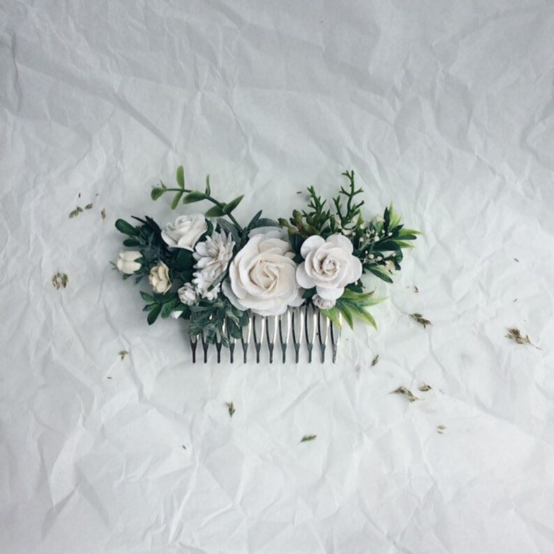 hair accessories white flower
