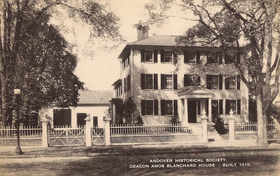 Andover Historical Society Vintage Postcard Etsy