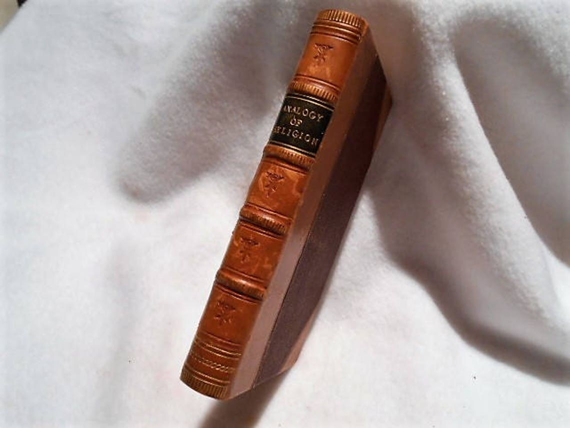 Antique Book the Analogy of Religion Natural and Revealed Etsy