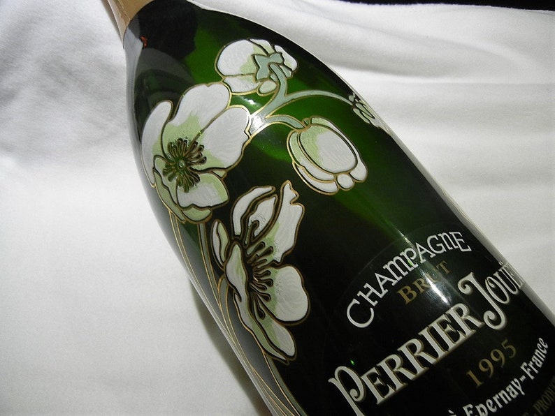 Vintage Perrier Jouet Belle Epoque Factice, Champagne Bottle, Methusalem 6L, c. 1995 image 3