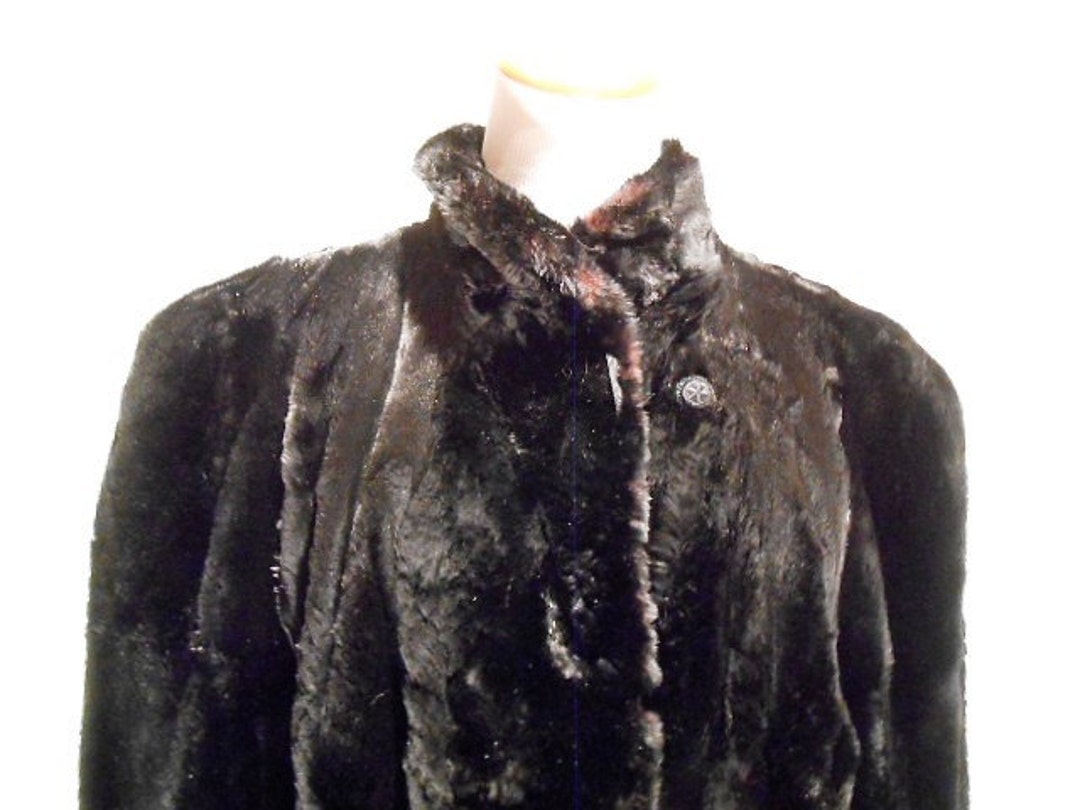 Vintage Beaver Coat Black to Mahogany Sheared Beaver Coat Etsy