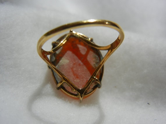 Antique Cameo and 14KT Gold Ring, c. 1920 - image 2