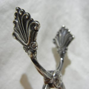 Vintage Georg Jensen Sterling Silver Sugar Tongs: Acanthus Leaves, c. 1950