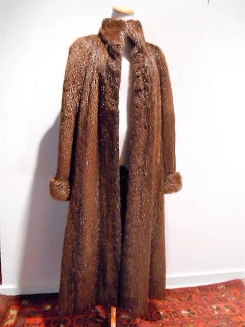Vintage Beaver Fur Coat Full Length Superbly Smooth and Etsy