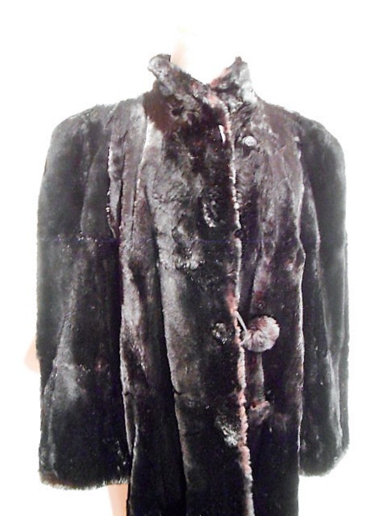 Vintage Beaver Coat Black to Mahogany Sheared Beaver Coat Etsy