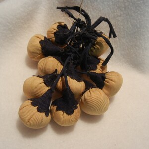 1930's Fabric Buttons or Decoration, Rayon and Silk, Group of 12