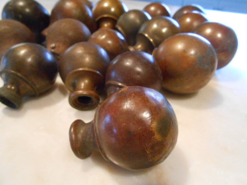 Home Hobby Antique Brass Finial Knobs For Brass And Cast Iron Beds C 1890 1920 Craft Supplies Tools