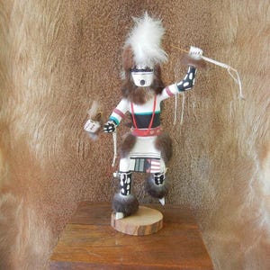 Vintage Spear Dancer Hopi Kachina, Unsigned, c. 1980