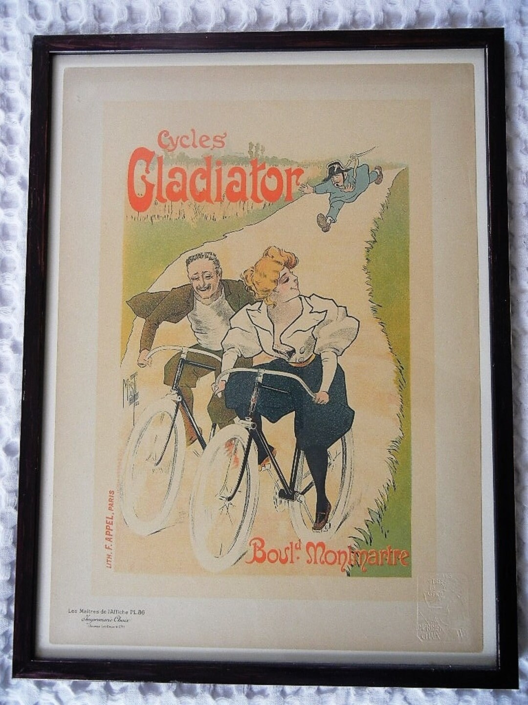 Cycles Gladator | Matre de L'Affche: Plate #86 | Vntage posters