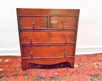 Antique Regency Mahogany Chest of Drawers, Salesman Sample?, c. 1820