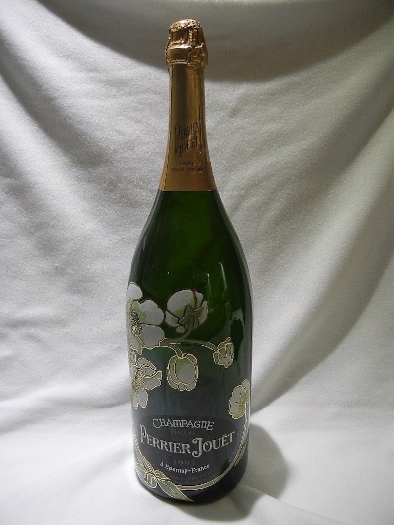 Vintage Perrier Jouet Belle Epoque Factice, Champagne Bottle, Methusalem 6L, c. 1995 image 9