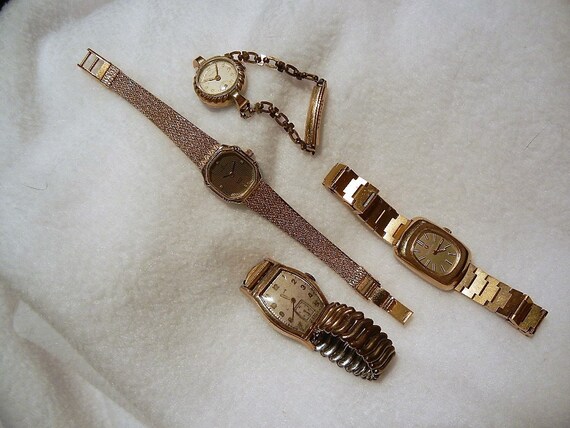 Hamilton gold watches vintage sale