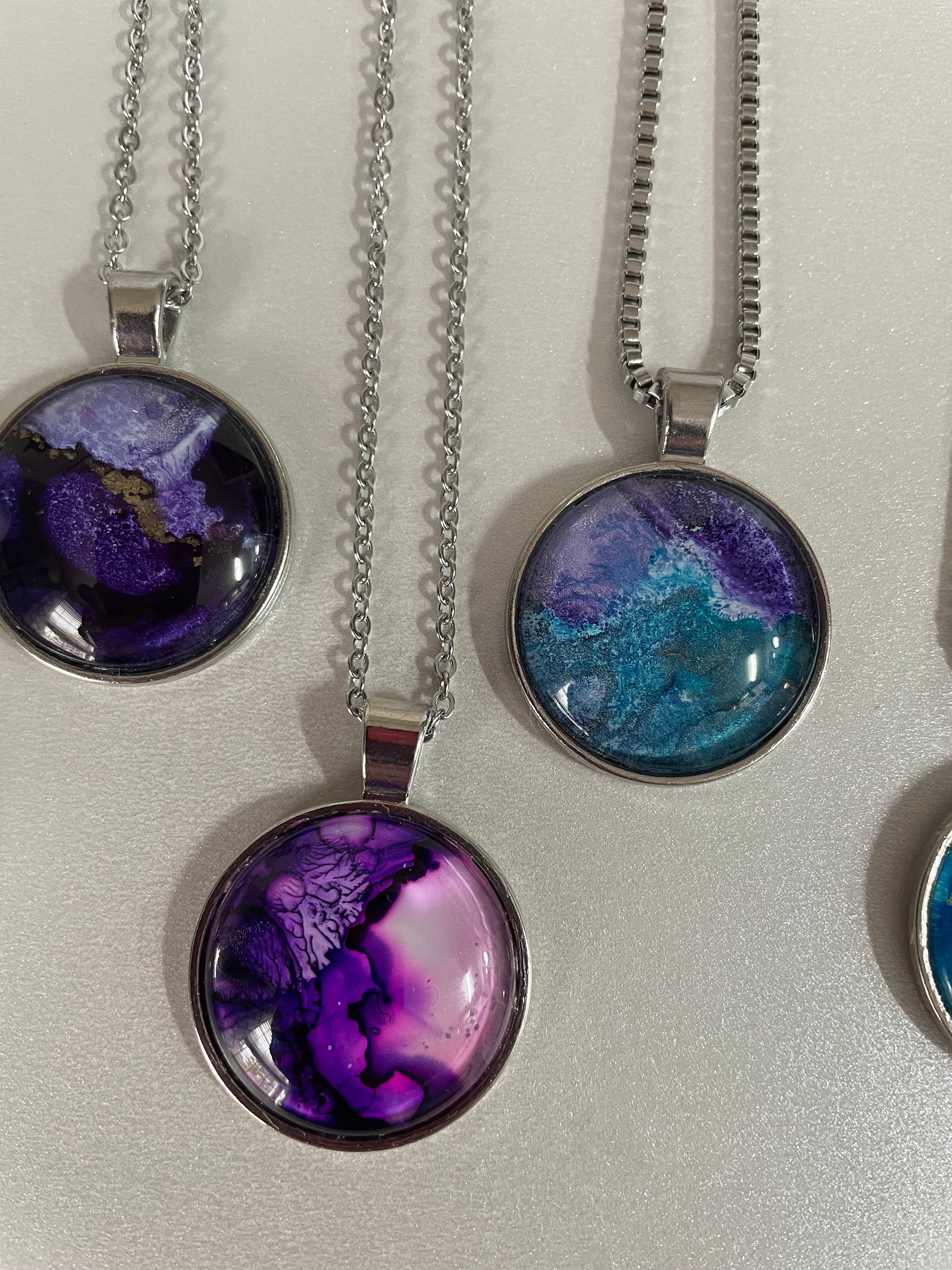 Alcohol Ink Jewelry Multiple Colors - Etsy