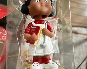 Vintage 2002 Campbell's Soup Kids Bobblehead Collectible - Authentic, In its box.