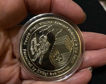 Commemorative Coin CMSgt Bob Wyman Balance Is The key motorcycle