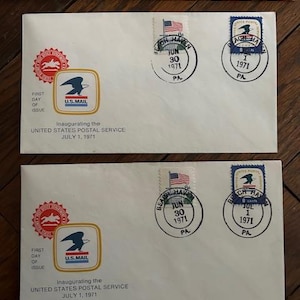 Vintage Ersttagsbrief – US Postal Service Inauguration – 1.7.1971, aber mal etwas anders