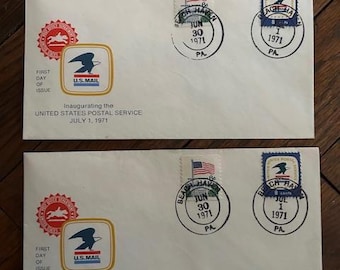Vintage First Day Cover – U.S. Postal Service Inauguration – July 1, 1971, but a bit different