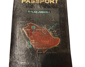 Vintage passport holder / travel wallet