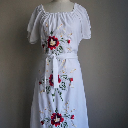 White Long Embroidered Dress Maxi Dress White Embroidered Dress Plus Size Plus Size White Maxi White Long Embroidered Dress Maxi Dress White Embroidered Dress Plus Size Plus Size White Maxi