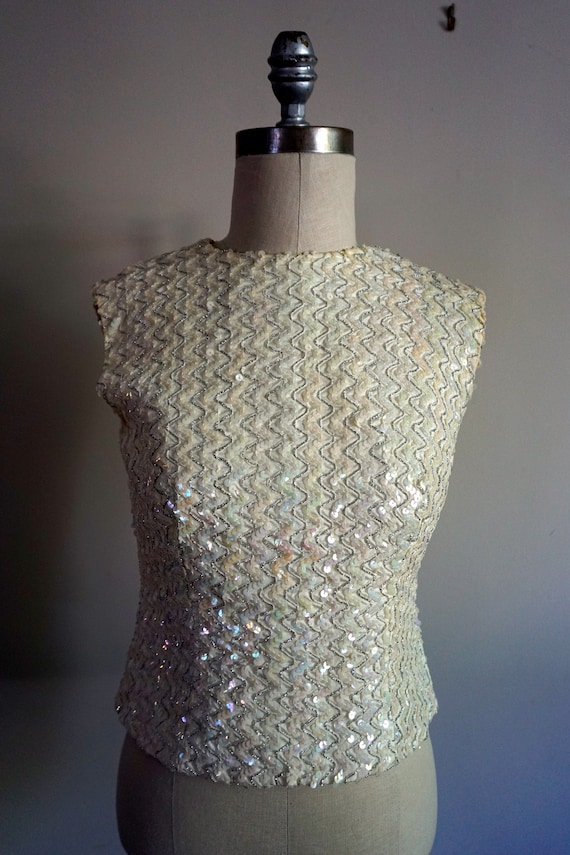 1960s Sequinned Shell Top