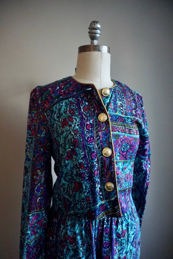 1980s Patterned Suit Set