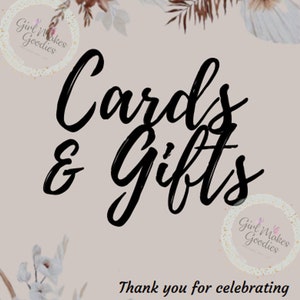 Flyer for birthday, wedding, baby shower, etc gift box/basket