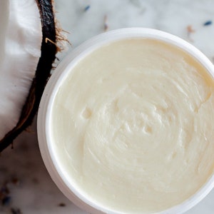 Organic Shea butter Cream, Vegan Whipped Scented Mango butter, Lavender Body Butter, Hand and Body Moisturizer, Winter Lotion for Dry Skin