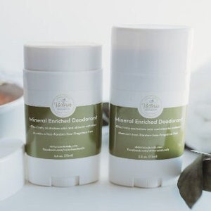 Natural Deodorant Stick, Magnesium Deodorant Paste, Baking Soda Free Deodorant, Eco Friendly Aluminum Free  Deodorant for Sensitive Skin