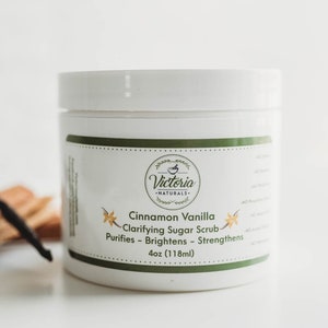 Vanilla Sugar Scrub Emulsified Face Scrub Powdered Body Sugar Scrub for Face and Body Whipped Body Scrub Soap free Sugar Scrub
